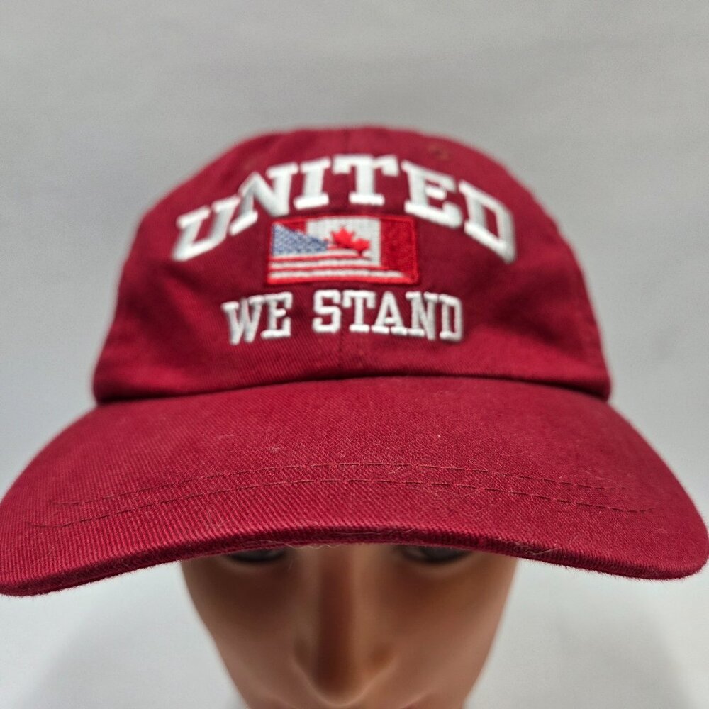 PGA Tour USA Canada United We Stand Adjustable Strap Back Hat Cotton Unisex